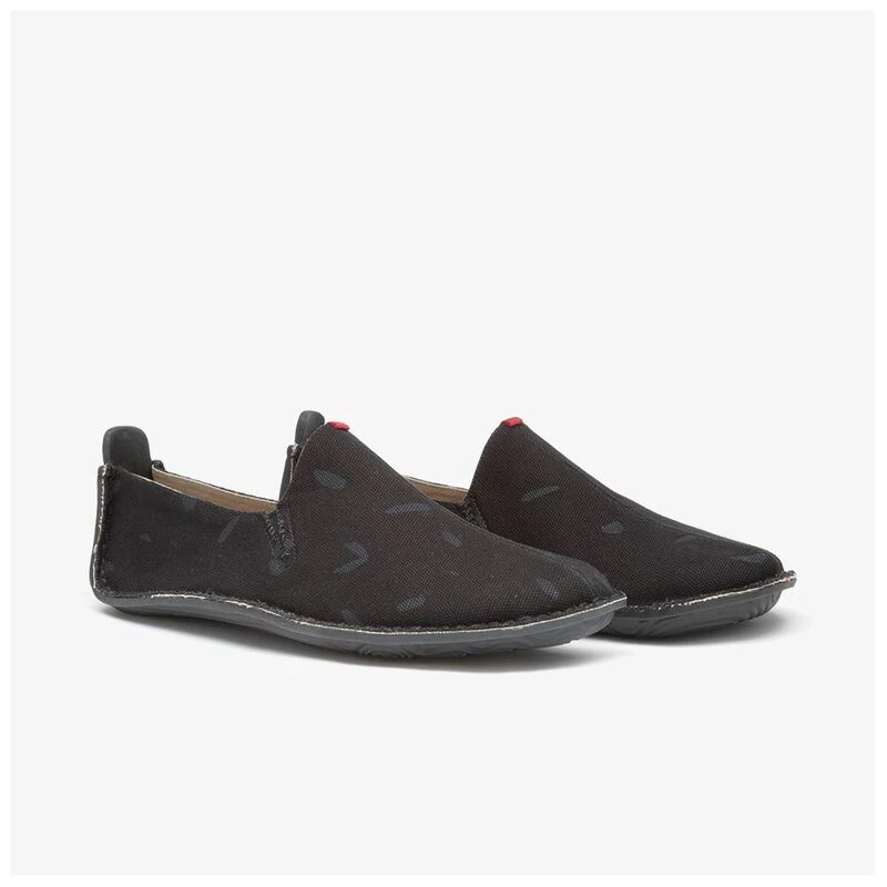 Vivobarefoot Mens Ababa Canvas Swipe Shoes Black Sportpursuit
