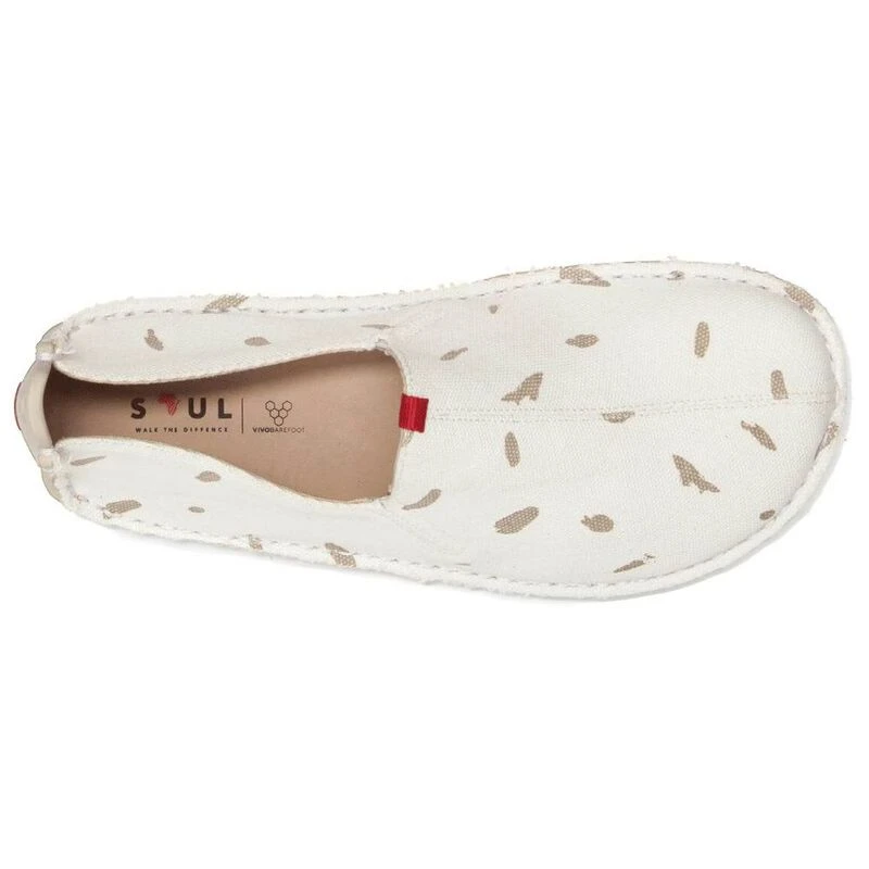 Vivobarefoot Womens Ababa Canvas Swipe Shoes White Sportpursuit