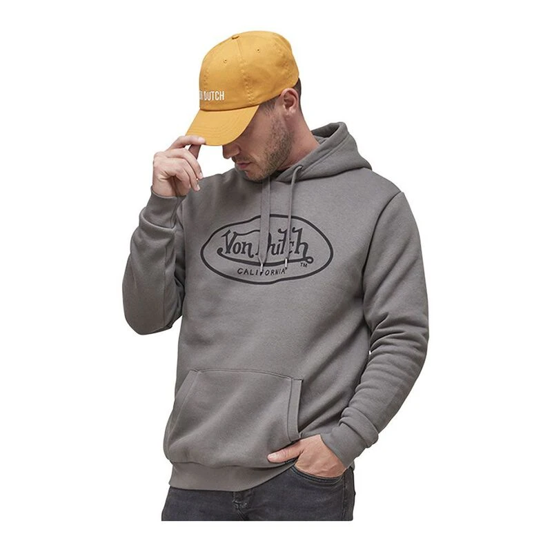 VonDutch Felpa con cappuccio Brand Uomo Grigio Nero privatesportsh