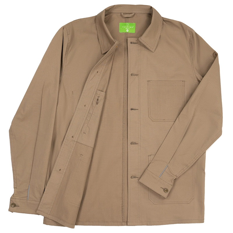 Vulpine Mens French Workers Jacket Sandstone Sportpursuit