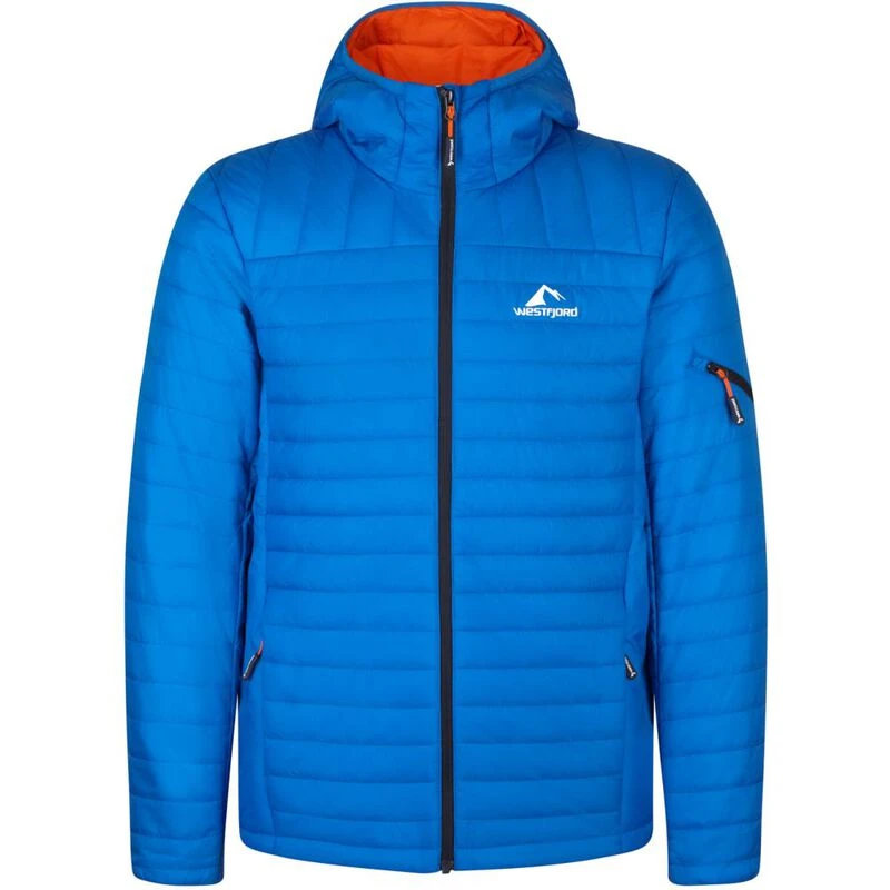 Westfjord Mens Hekla Jacket (Ocean/Orange/Dark Navy) Sportpursuit.co