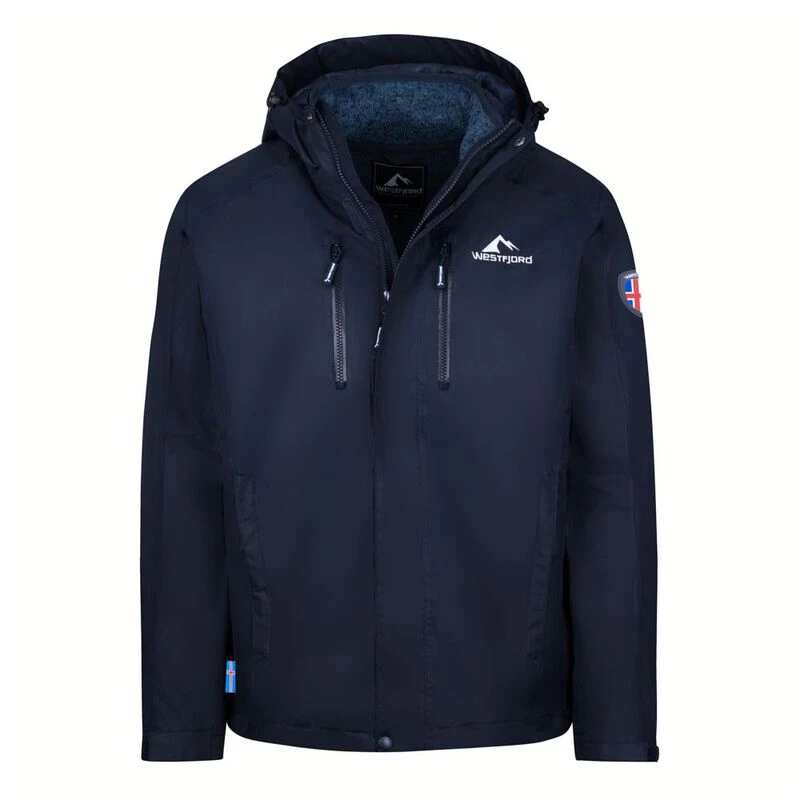 Westfjord Mens Hverfjall 3 in 1 Jacket (Dark Navy) | Sportpursuit.com