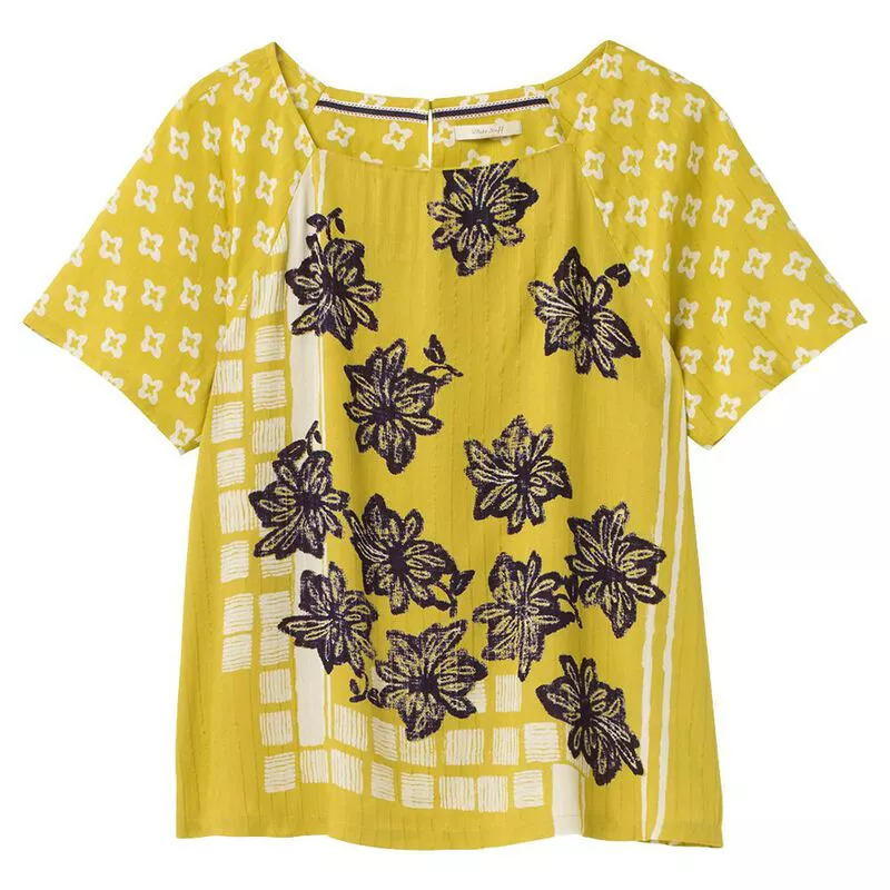 White Stuff Womens Mallory Top Mustard Yellow Sportpursuit