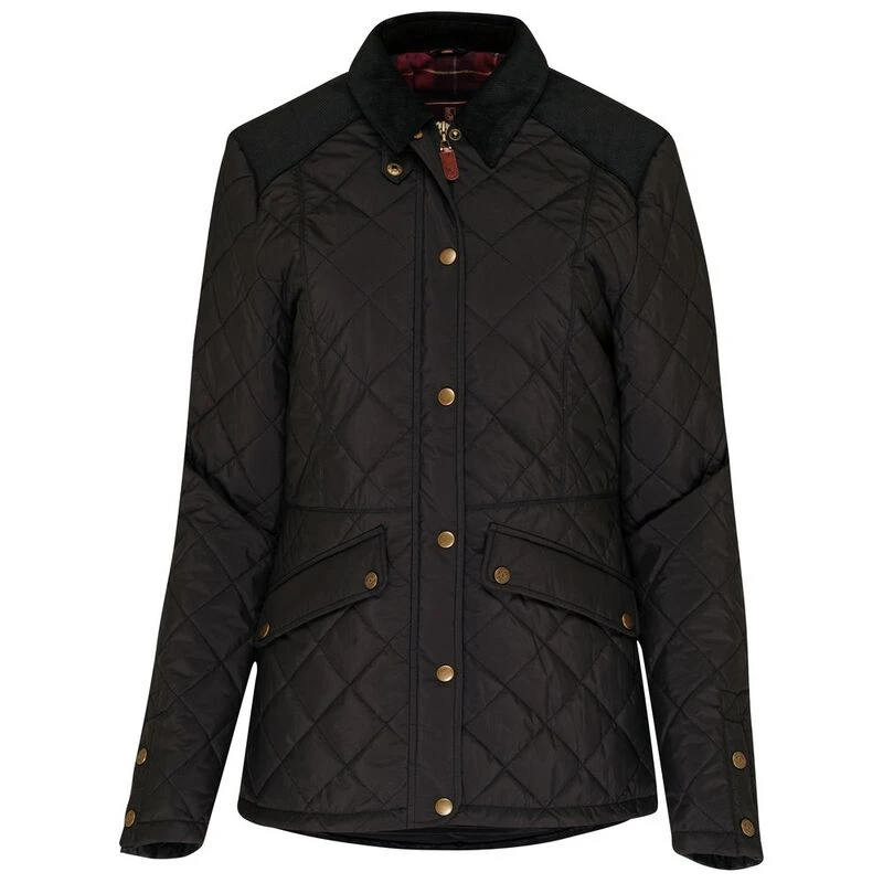 Wilde and King Womens Barnard Quilted Jacket (Black) | Sportpursuit.co