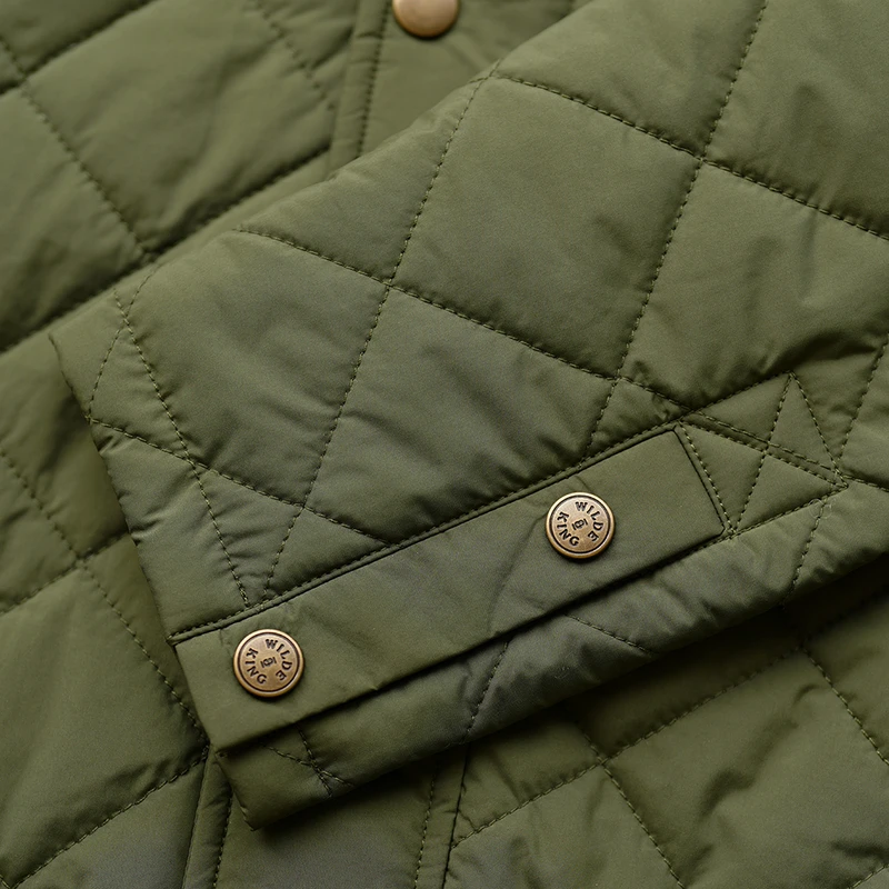 Wilde and King Mens Barnard Quilted Jacket (Olive) | Sportpursuit.com