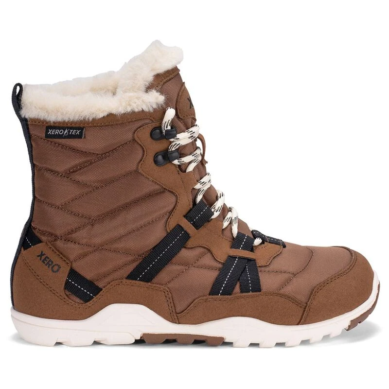 Xero Shoes Womens Alpine Snow Boots (Rubber Brown Eggshell) Sportpur