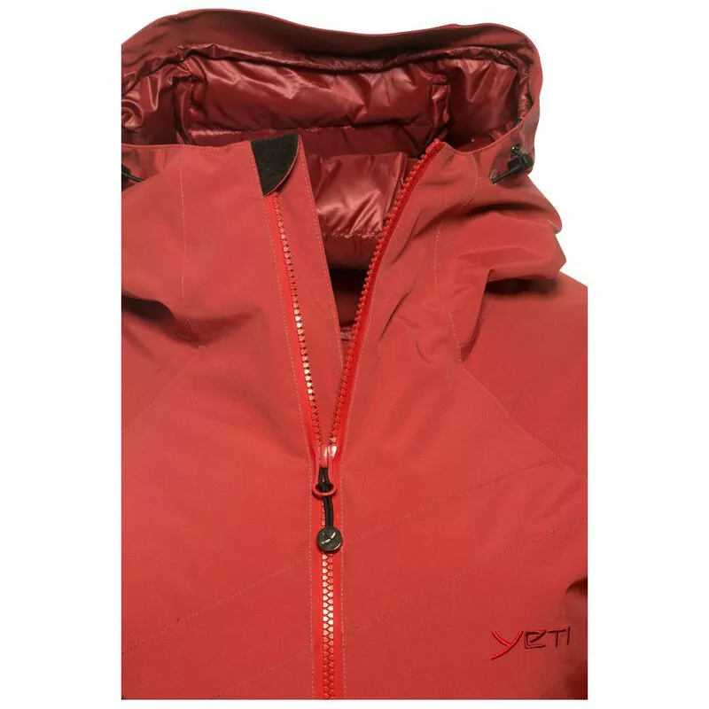 Yeti Womens Rhonga Hardshell Down Jacket Cranberry Red Sportpursui