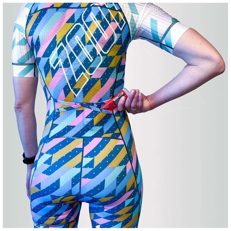 Zoot Womens LTD Aero Tri Suit (Multi/Blue)