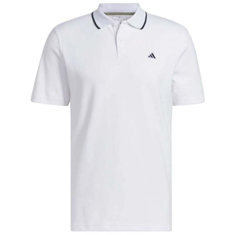 adidas Golf Mens Go To Pique Polo (White) | Sportpursuit.com