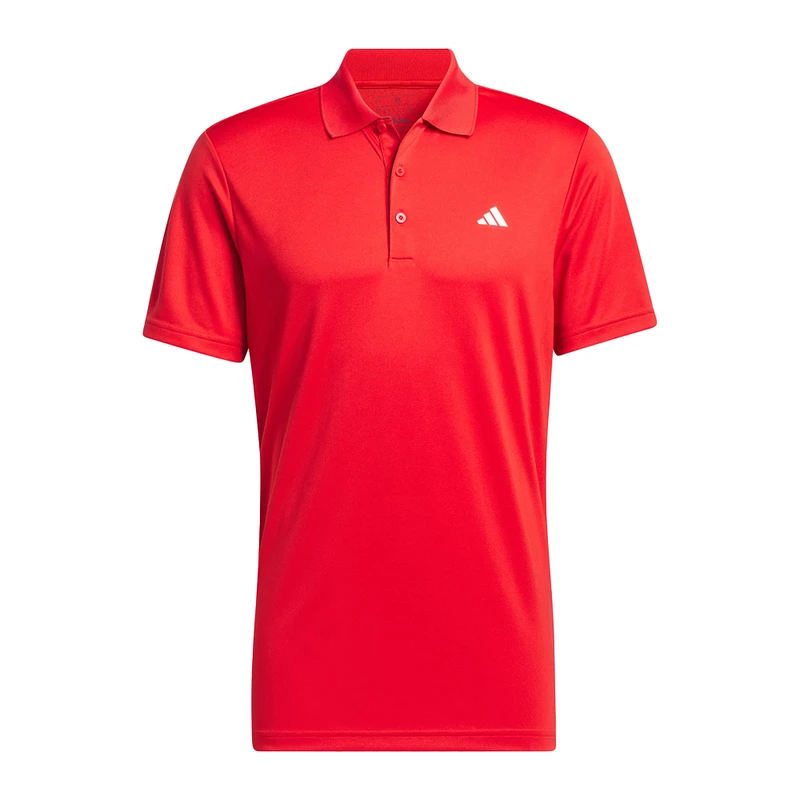 adidasGolf Mens Adi Performance Polo Red Sportpursuit
