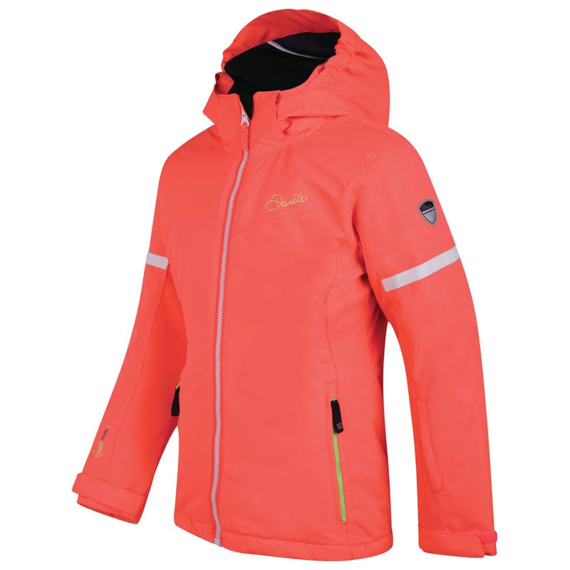 Dare2B Kids Obscure Ski Jacket Fiery Coral Sportpursuit