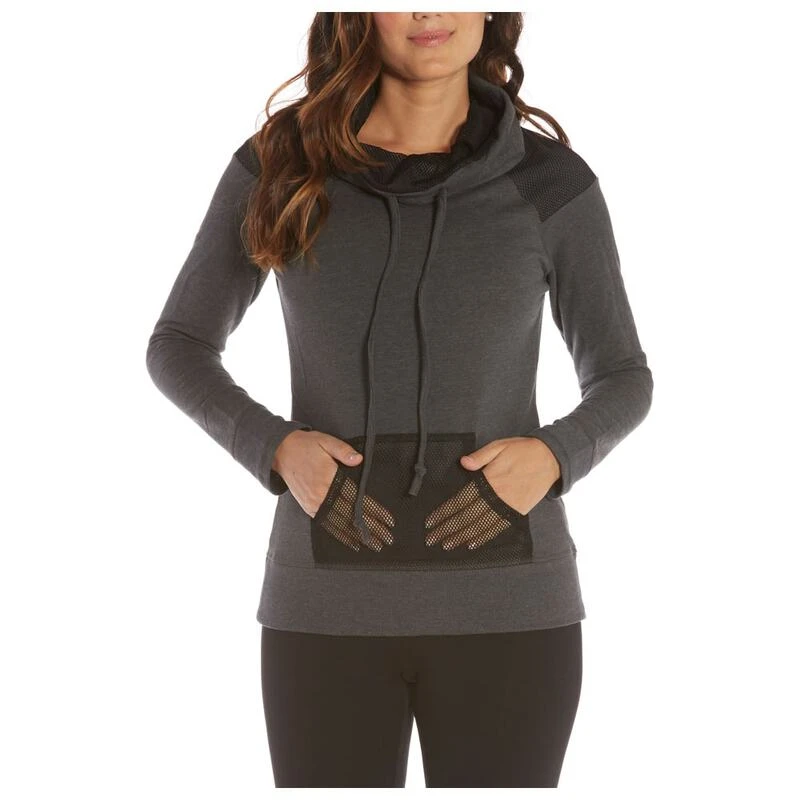Balance Collection Womens Flashback Long Sleeve Top (Heather/Charcoal)