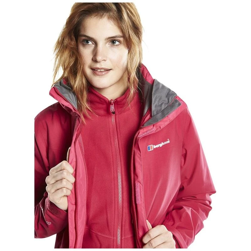 Berghaus Womens Hillwalker 3 in 1 jacket Dark Cerise Sportpursuit