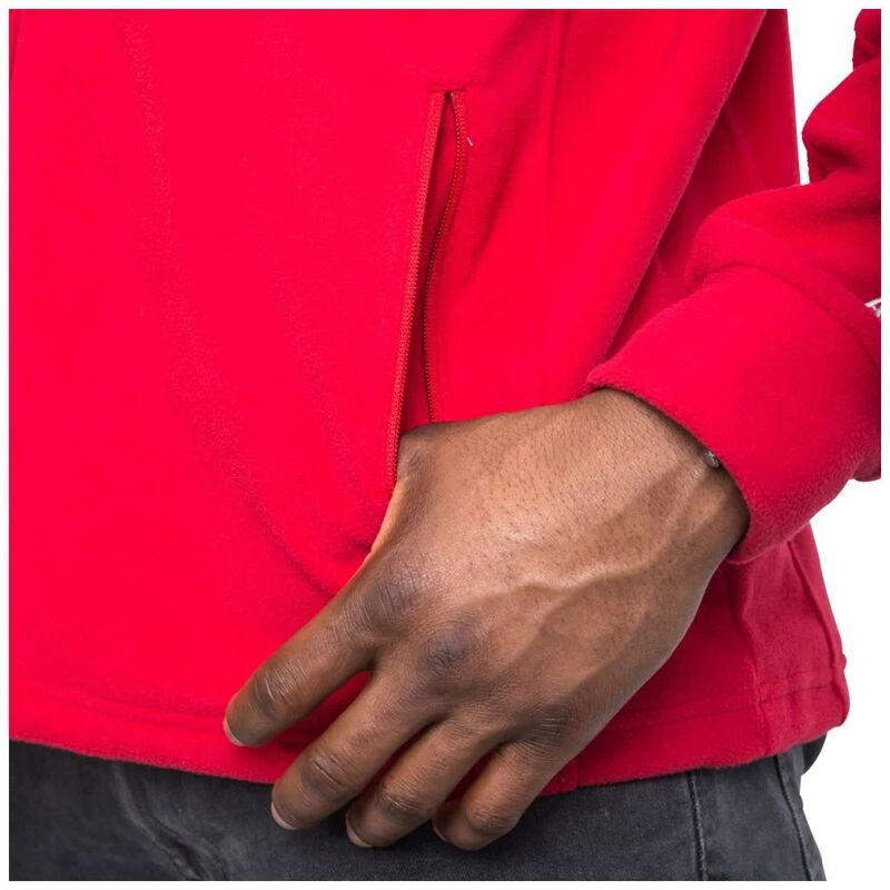 Trespass Mens Bernal Fleece Jacket Red Sportpursuit