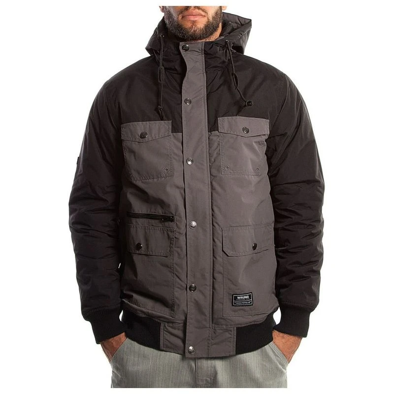 Wrung Mens Bombster Jacket Black Sportpursuit