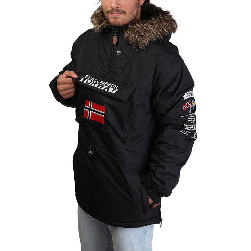 GEOGRAPHICAL NORWAY Chaqueta hombre BUILDING negro - Private Sport Shop