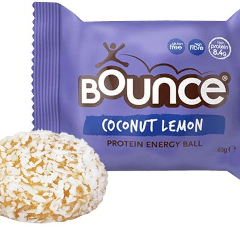 Bounce Protein Energy Balls (20 x 40g Coconut Lemon) Sportpursuit.