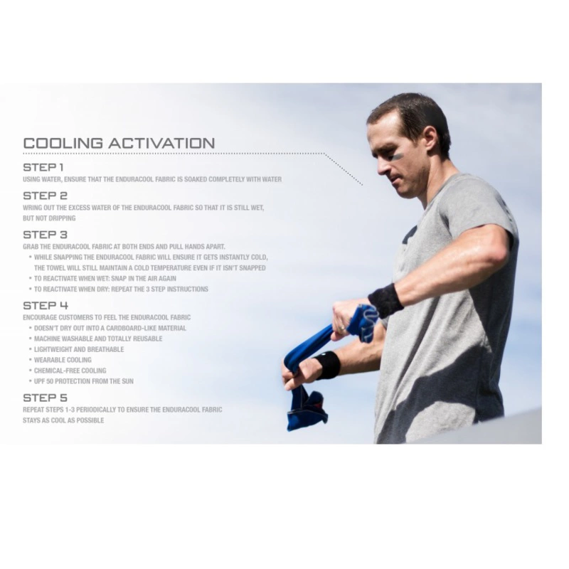 Mission Multi Cool Towel Blue Sportpursuit