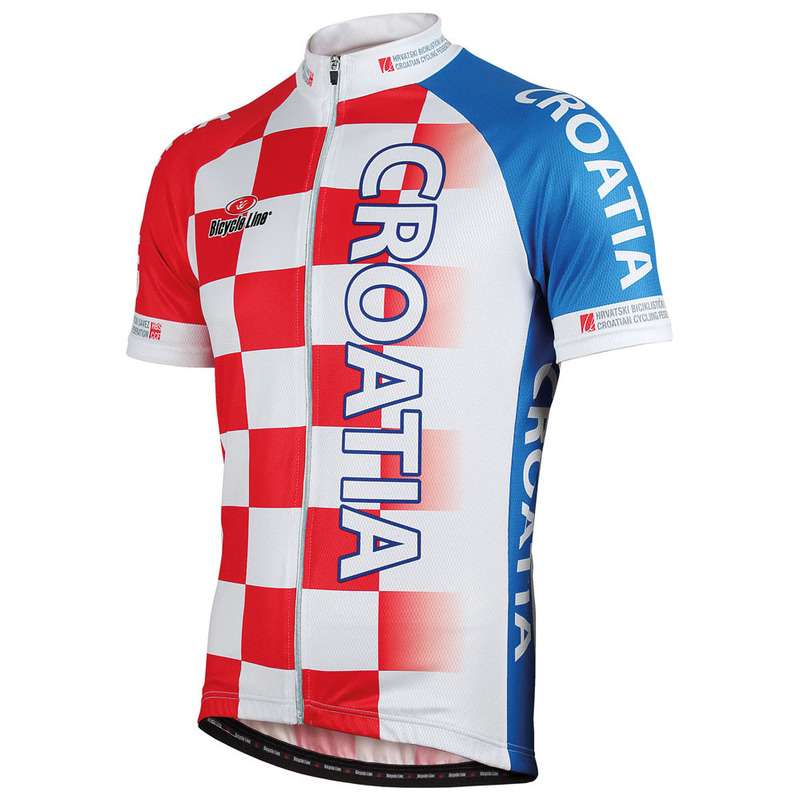Bicycle Line Mens Team Croatia Short Sleeve Jersey (Red ...