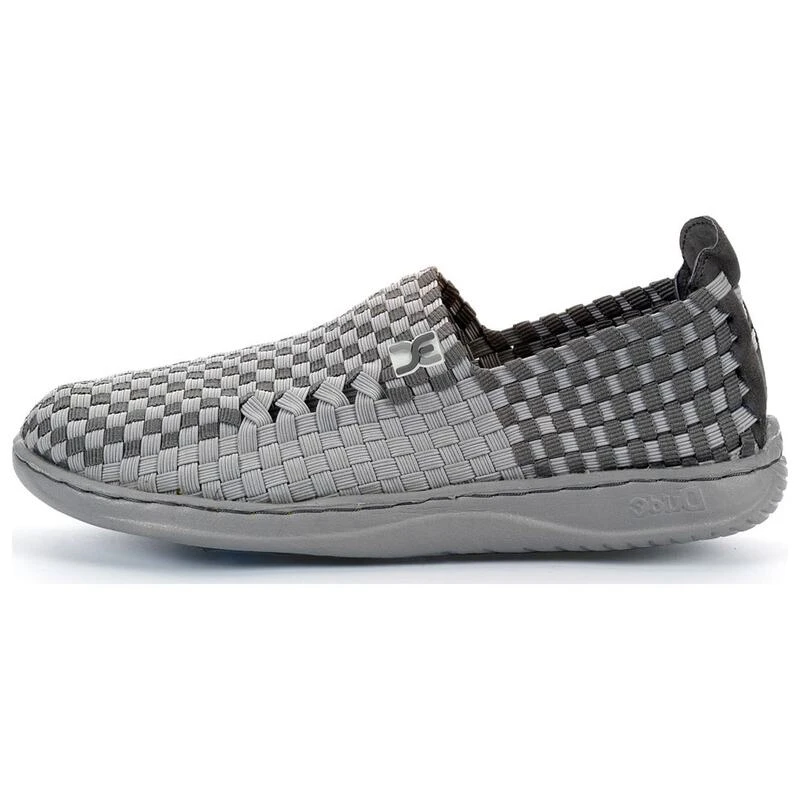 Hey Dude Womens E Last Moka Shoes Grey Sportpursuit
