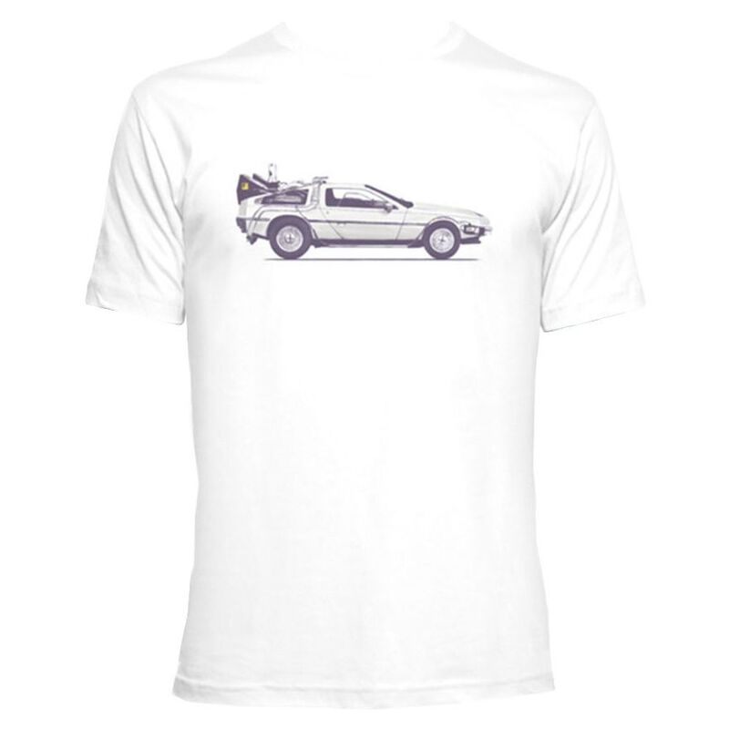 Time 40 Mens DeLorean T-Shirt (White) | Sportpursuit.com