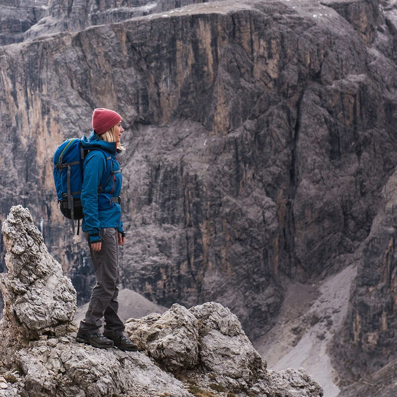 Fjern Womens Orkan Waterproof Shell Jacket (Teal/Orange) Sportpursui