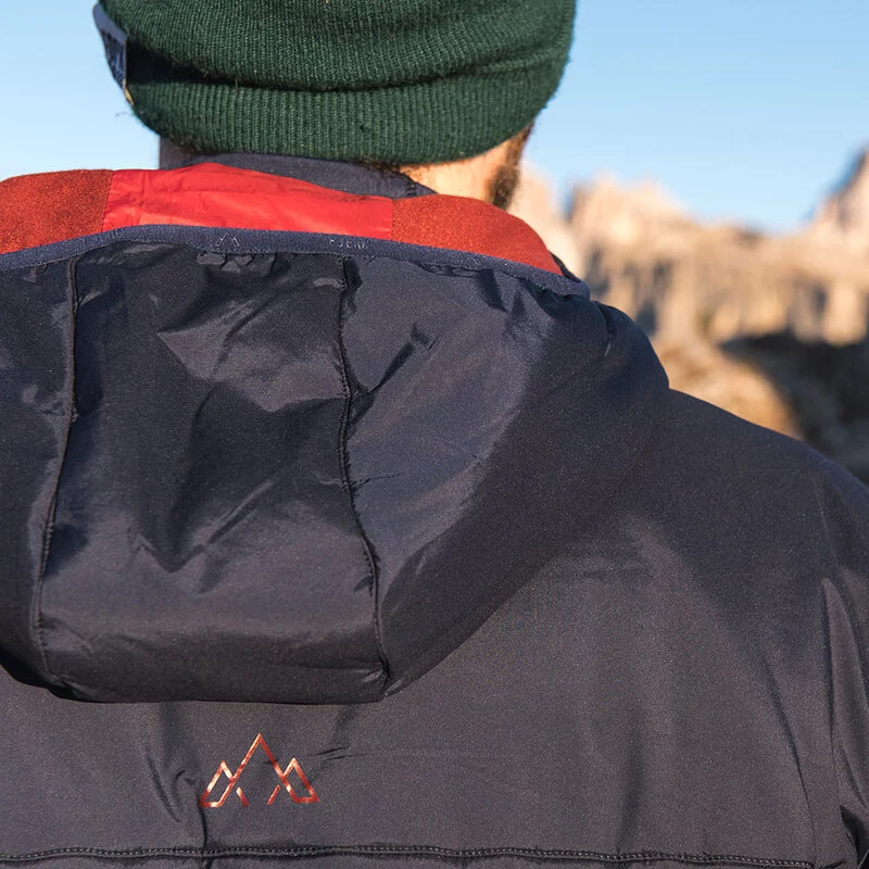 Fjern Mens Breen Insulated Jacket Navy Rust Sportpursuit