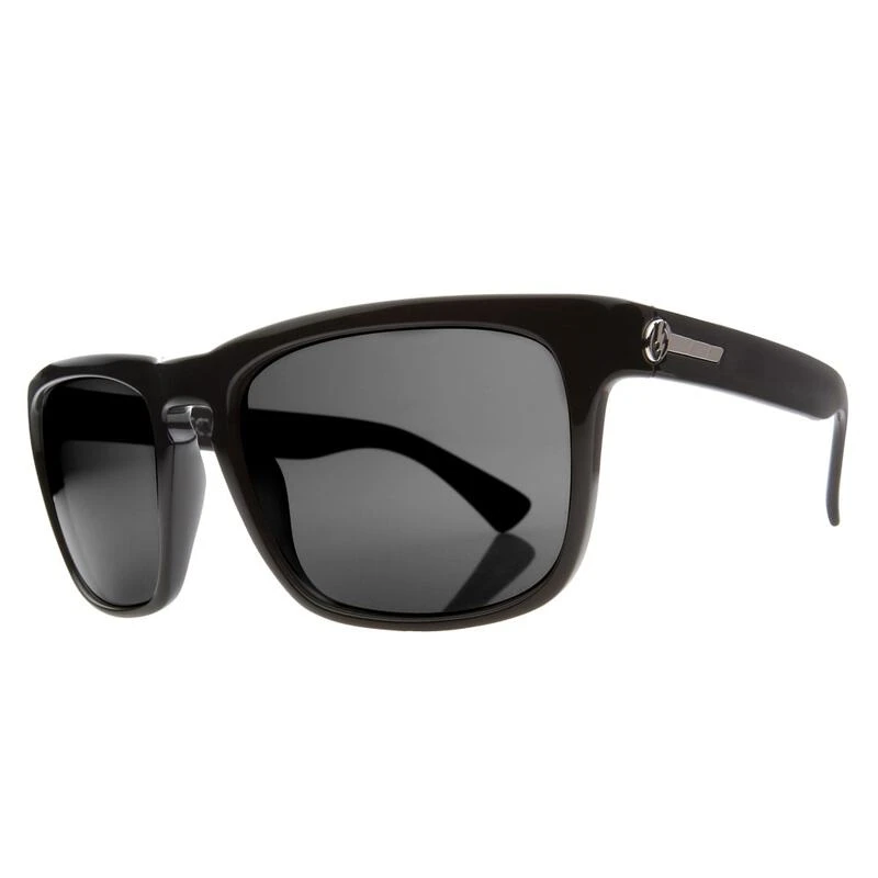 Electric Visual Mens Knoxville XL Sunglasses (Gloss Black/Melanin Grey