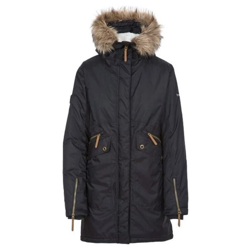 Trespass black coat hot sale