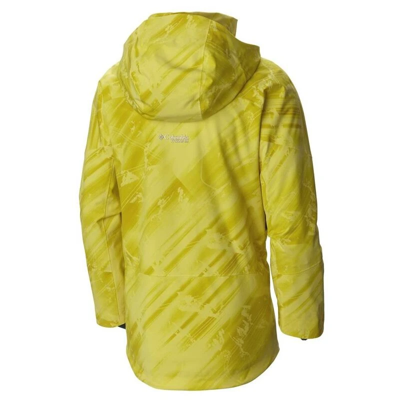 Columbia Mens Shreddin Jacket Mineral Yellow Titanium Print Sport