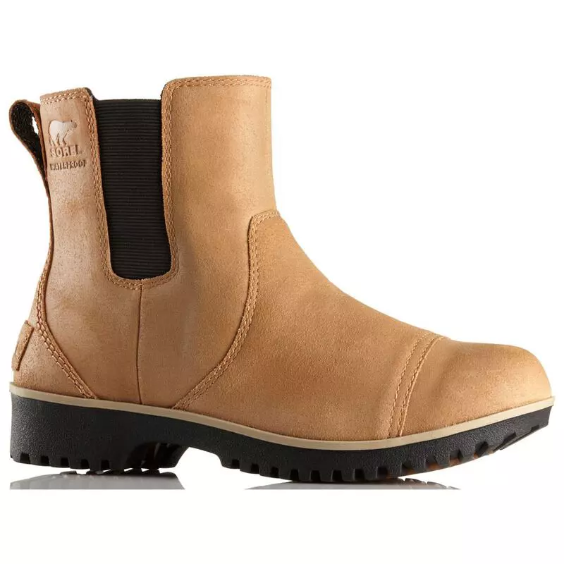 Sorel Womens Meadow Chelsea Boots Elk Black Sportpursuit