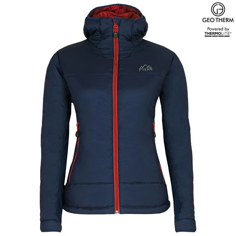 Fjern Womens Breen Insulated Jacket Navy Rust Sportpursuit