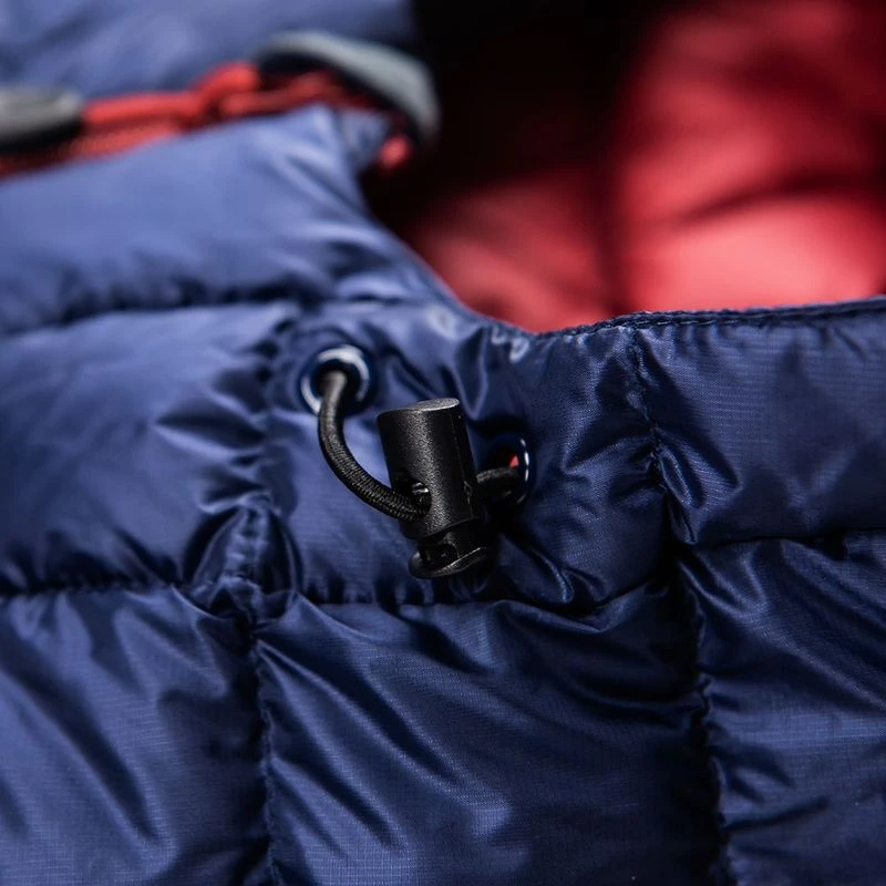 Fjern Mens Arktis II Down Hooded Jacket (Navy/Rust)