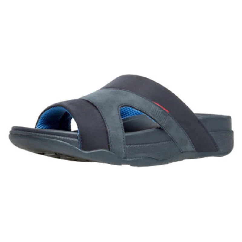 FitFlop Freeway III Leather Sandals Navy Sportpursuit
