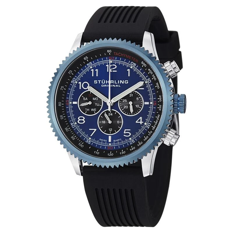 Stuhrling men's chronograph bracelet new arrivals watch