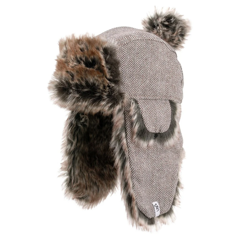 Urban Beach Sherpa Hunter Bobble Hat (Grey)