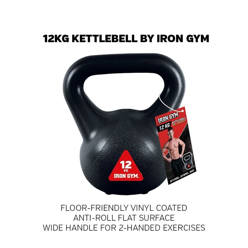 Iron Gym 12kg Kettlebell Black Sportpursuit