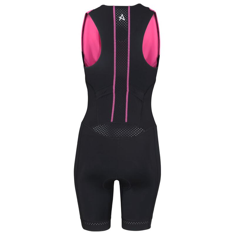 Huub Womens Tana Sleeveless Triathlon Suit (Black/Pink) Sportpursuit