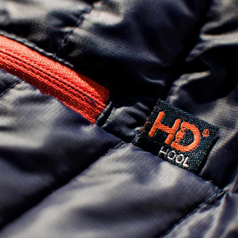 ISOBAA Mens Merino Wool Insulated Jacket (Navy/Orange) Sportpursuit.