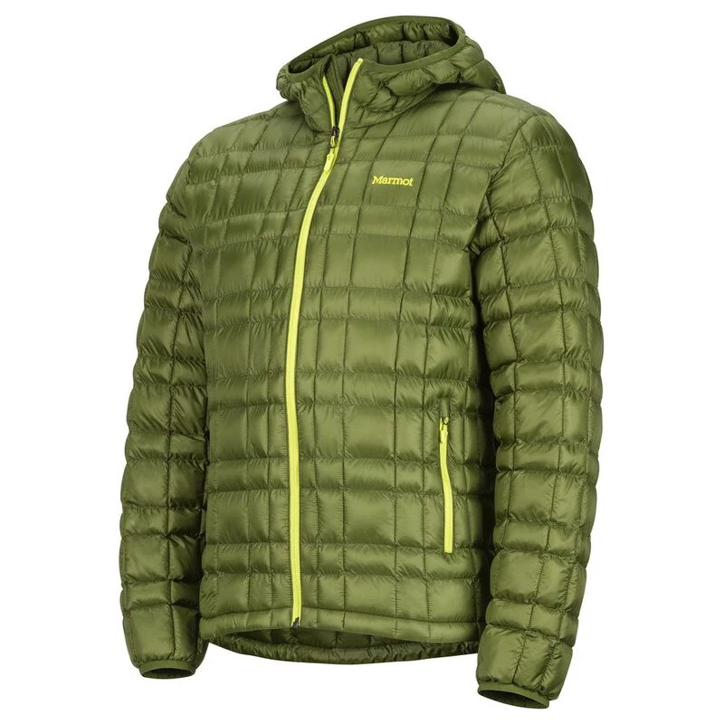 Marmot Mens Featherless Hooded Jacket Tree Green Sportpursuit