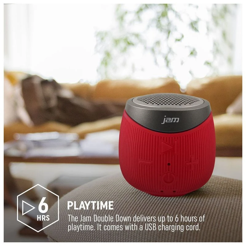 Jam Double Down Bluetooth Speaker (Red)