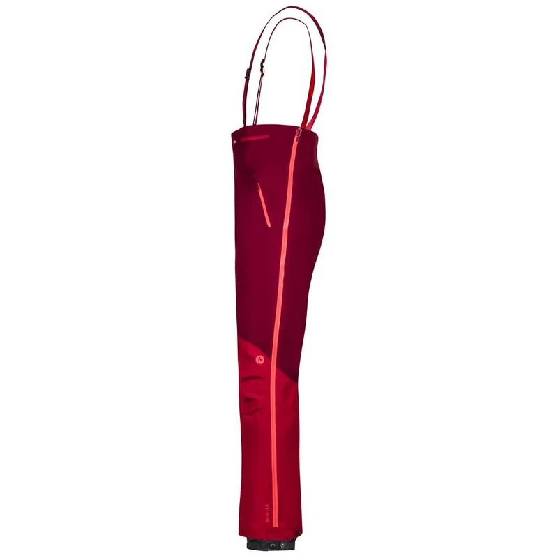 Marmot Mens Spire Ski Bib Brick Team Red Sportpursuit
