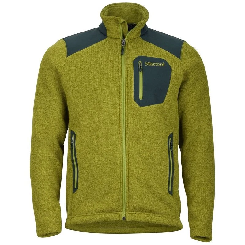 Marmot Mens Wrangell Fleece Jacket Cilantro Dark Spruce Sportpursu