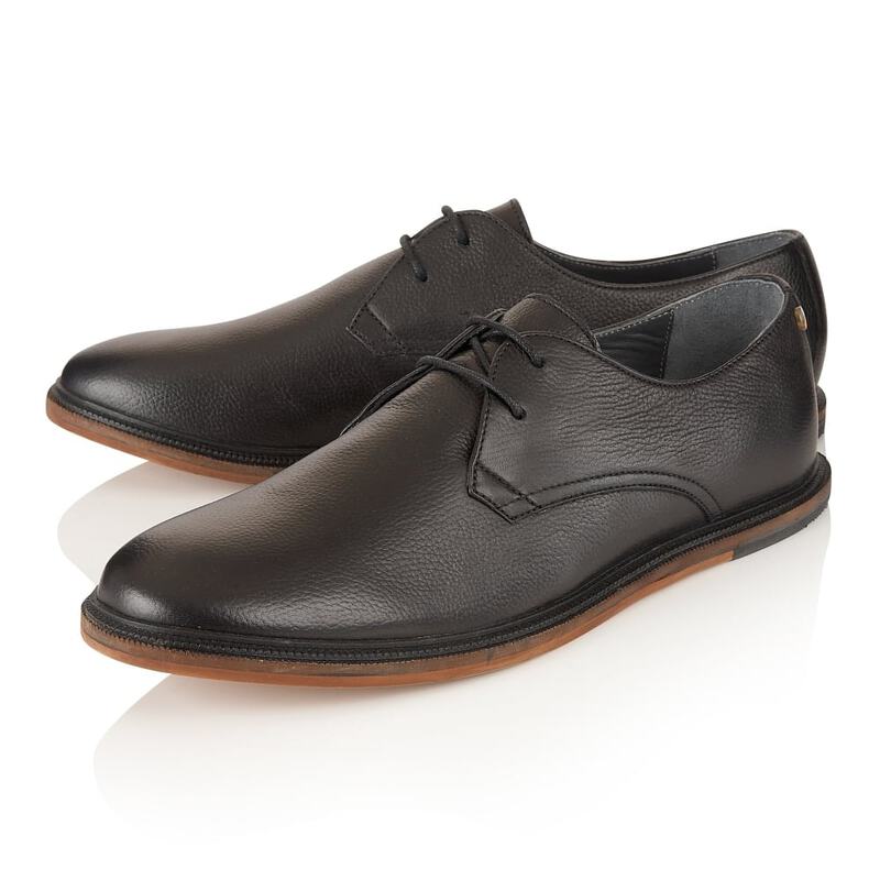 Frank Wright Mens Burley Shoes (Black Leather)
