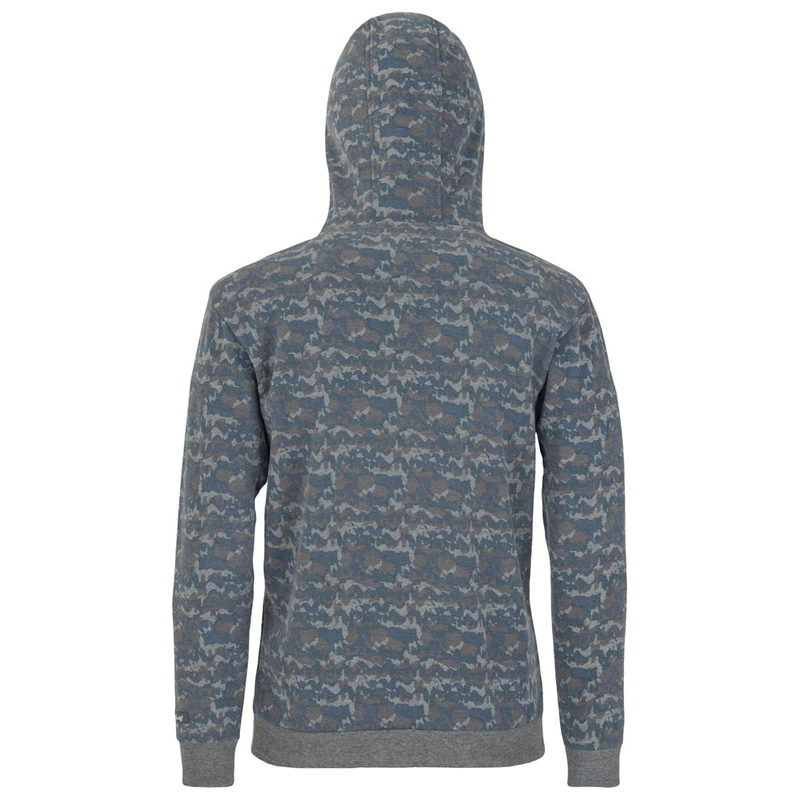 Jeep Outfitter Mens Woodland Fleece Hoodie Woodland Blue