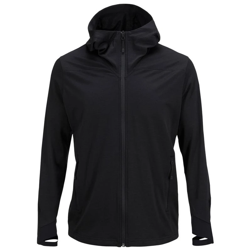 Peak Performance Mens Civil Merino Hoodie Black Sportpursuit