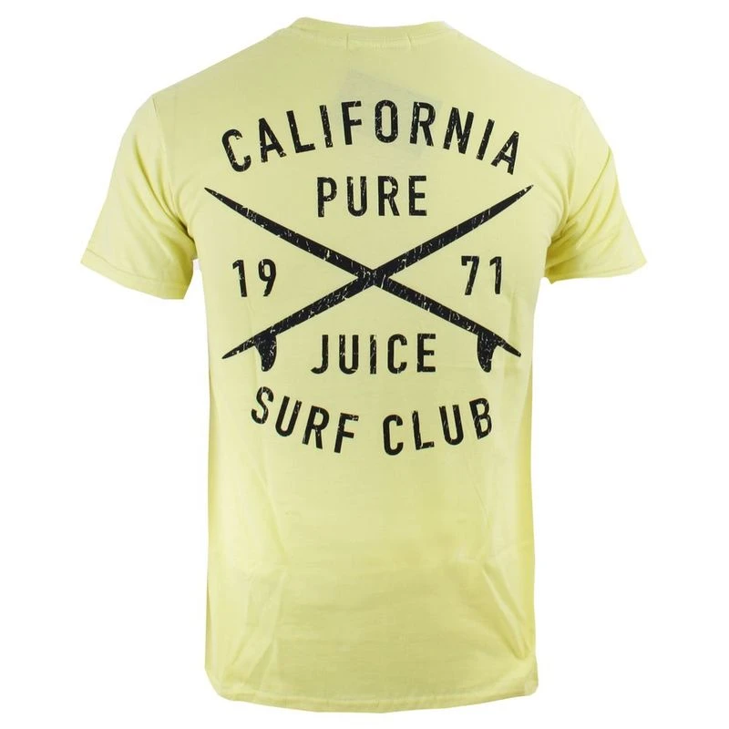 Pure Juice Mens Surf Club TShirt (Cornsilk)