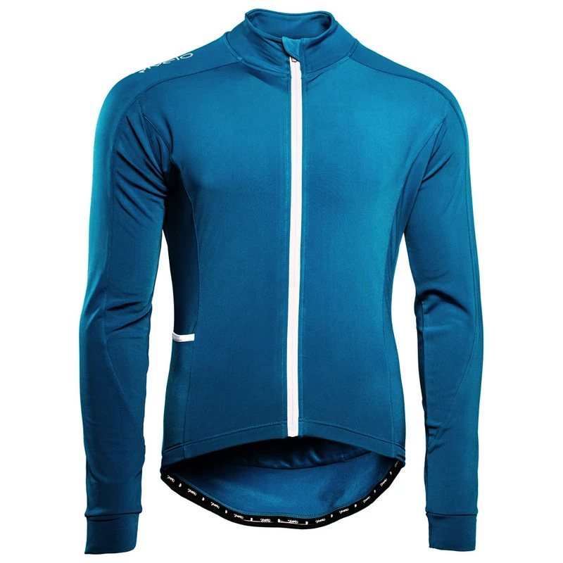 Rivelo Mens Felcott Thermal Long Sleeve Jersey (Teal) Sportpursuit.c