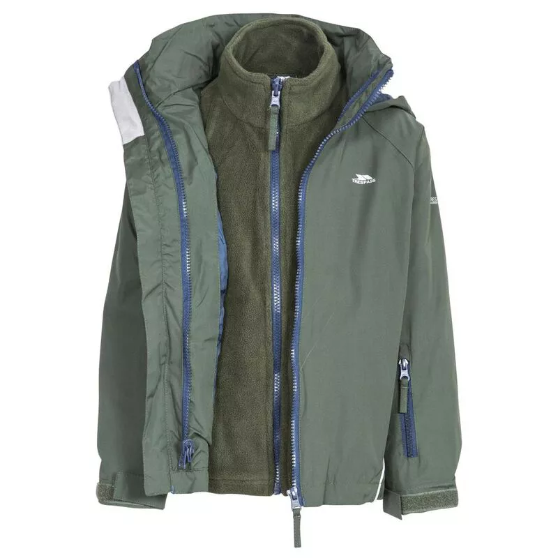 Trespass Kids Rockcliff 3 in 1 Jacket Thyme Sportpursuit