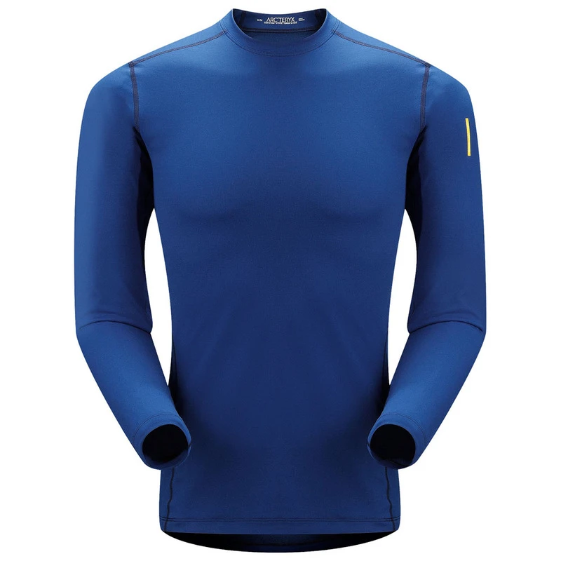 Arcteryx Mens Phase AR Long Sleeve Top Olympus Blue Sportpursuit.c